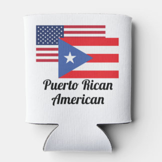 Amerikaanse en Puerto Ricaanse vlag Blikjeskoeler