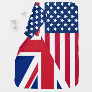 Amerikaanse en uniale vlag Flag Baby Blanket Inbakerdoek