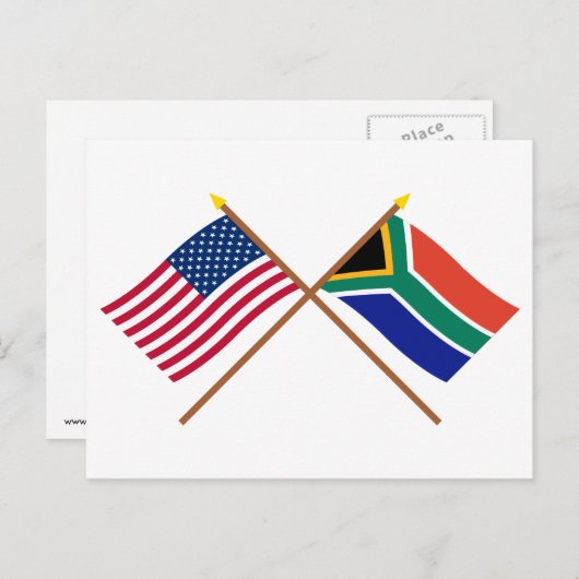 Amerikaanse en Zuid-Afrikaanse gesteentekker Briefkaart (Voorkant / Achterkant)