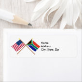 Amerikaanse en Zuid-Afrikaanse gesteentekker Etiket (Insitu)