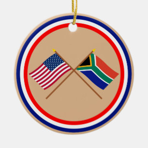 Amerikaanse en Zuid-Afrikaanse gesteentekker Keramisch Ornament