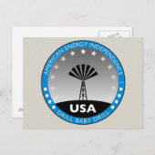 Amerikaanse energie-onafhankelijkheid briefkaart (Voorkant / Achterkant)