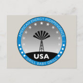 Amerikaanse energie-onafhankelijkheid briefkaart (Voorkant)