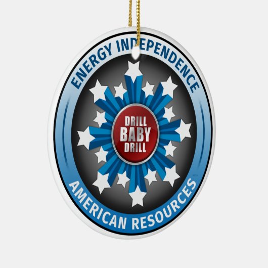 Amerikaanse energie-onafhankelijkheid keramisch ornament (Rechts)