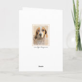 Amerikaanse Engelse coondschildering - Originele K Kaart (Achterkant)