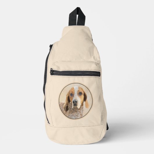 Amerikaanse Engelse Coonhound Redtick Schilderen H Sling Bag (Voorkant)