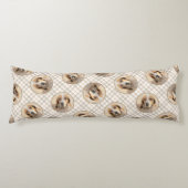 Amerikaanse Engelse Coonhound Redtick Schilderhond Lichaamskussen (Voorkant)