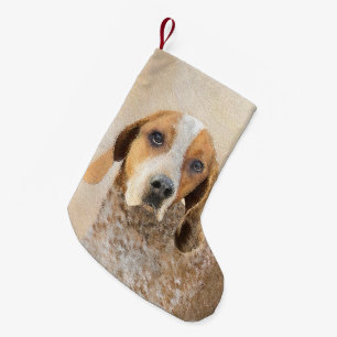 Amerikaanse Engelse Coonhound Schilderij - Honden Kleine Kerstsok