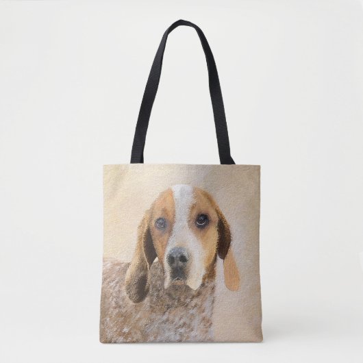 Amerikaanse Engelse Coonhound Schilderij - Honden  Tote Bag (Voorkant)