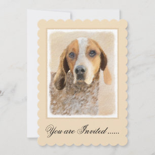 Amerikaanse Engelse coonhound-schildering - Oorspr Kaart