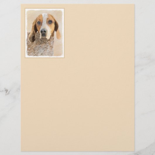 Amerikaanse Engelse coonhoundschildering - Dog Art (Voorkant)