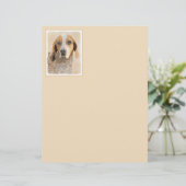 Amerikaanse Engelse coonhoundschildering - Dog Art (Staand voorkant)