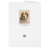 Amerikaanse Engelse coonhoundschildering - Dog Art (Achterkant)