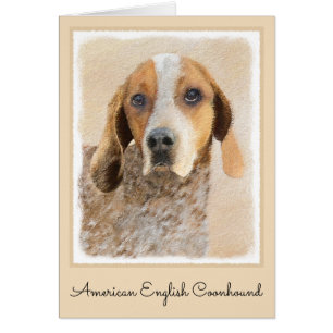 Amerikaanse Engelse coonhoundschildering - Dog Art