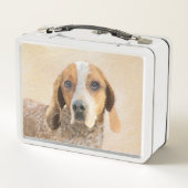 Amerikaanse Engelse coonhoundschildering - Dog Art (Achterkant)