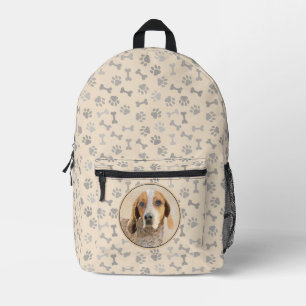 Amerikaanse Engelse coonhoundschildering - Dog Art Bedrukte Rugzak