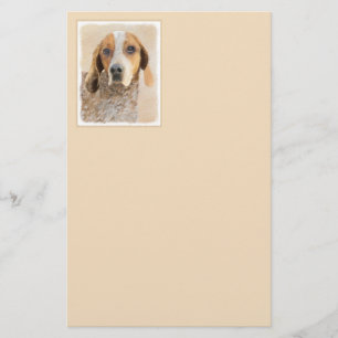 Amerikaanse Engelse coonhoundschildering - Dog Art Briefpapier