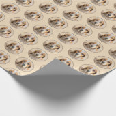 Amerikaanse Engelse coonhoundschildering - Dog Art Cadeaupapier (Hoek)