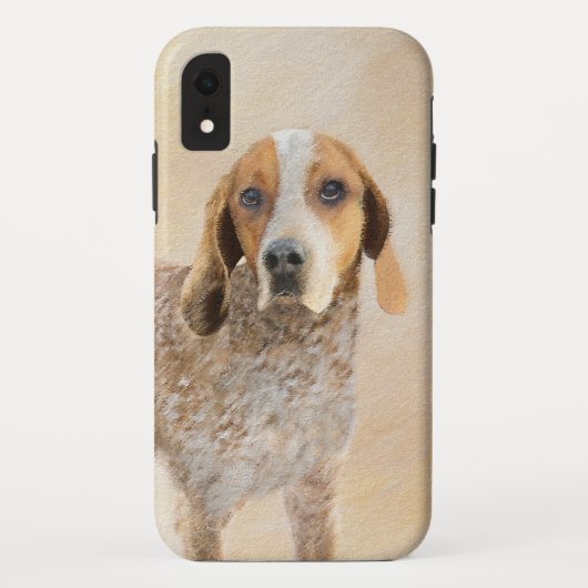 Amerikaanse Engelse coonhoundschildering - Dog Art Case-Mate iPhone Case (Achterkant)