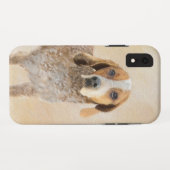 Amerikaanse Engelse coonhoundschildering - Dog Art Case-Mate iPhone Case (Achterkant (horizontaal))