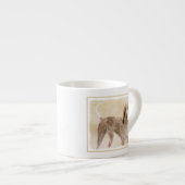 Amerikaanse Engelse coonhoundschildering - Dog Art Espresso Kop (Voorkant rechts)