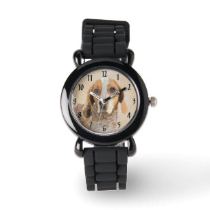 Amerikaanse Engelse coonhoundschildering - Dog Art Horloge