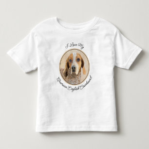 Amerikaanse Engelse coonhoundschildering - Dog Art Kinder Shirts