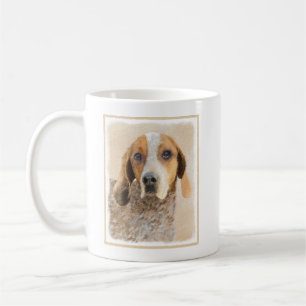 Amerikaanse Engelse coonhoundschildering - Dog Art Koffiemok
