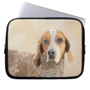 Amerikaanse Engelse coonhoundschildering - Dog Art Laptop Sleeve