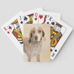 Amerikaanse Engelse coonhoundschildering - Dog Art Pokerkaarten