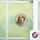Amerikaanse Engelse coonhoundschildering - Dog Art Raamsticker (Huis)