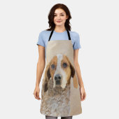 Amerikaanse Engelse coonhoundschildering - Dog Art Schort (Gedragen)