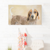 Amerikaanse Engelse coonhoundschildering - Dog Art Spandoek (Insitu)
