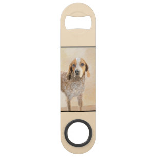 Amerikaanse Engelse coonhoundschildering - Dog Art Speed Flessenopener