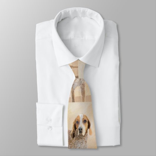 Amerikaanse Engelse coonhoundschildering - Dog Art Stropdas (Gebonden)