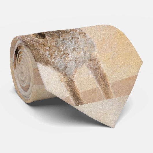 Amerikaanse Engelse coonhoundschildering - Dog Art Stropdas (Opgerold)