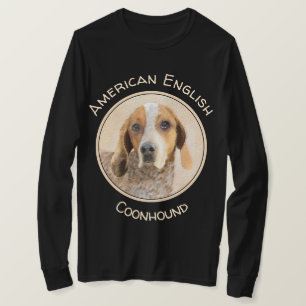 Amerikaanse Engelse coonhoundschildering - Dog Art T-shirt