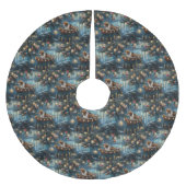 Amerikaanse Engelse Foxhound Christmas Feestelijke Kerstboom Rok (Voorkant)