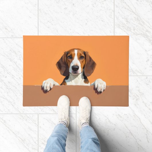 Amerikaanse Engelse Foxhound deurmat Kunst (Binnen)