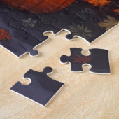 Amerikaanse Engelse Foxhound Geheime Bos Halloween Legpuzzel (Zijkant)