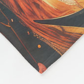 Amerikaanse Engelse Foxhound Halloween Pumpkin Fleece Deken (Hoek)