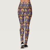 Amerikaanse Engelse Foxhound Halloween Pumpkin Leggings (Achterkant)