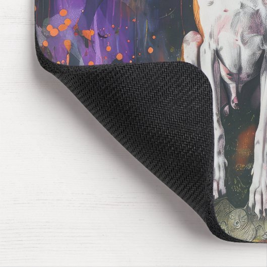 Amerikaanse Engelse Foxhound Halloween Pumpkin Muismat (Hoek)