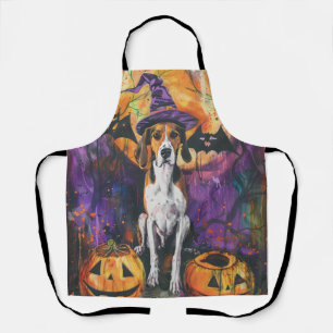Amerikaanse Engelse Foxhound Halloween Pumpkin Schort