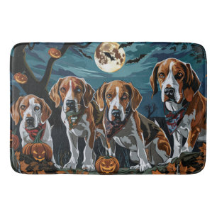 Amerikaanse Engelse Foxhound Halloween Spooky Badmat