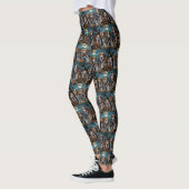 Amerikaanse Engelse Foxhound Halloween Spooky Leggings (Links)