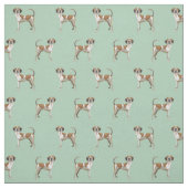 Amerikaanse Engelse hond-munt Stof (Swatch)