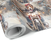 Amerikaanse Engelse vosshond fiets Kerstmis Cadeaupapier (Rol Hoek)