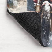 Amerikaanse Engelse vosshond fiets Kerstmis Muismat (Hoek)