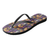 Amerikaanse Engelse vosshond Halloween Pompoen Teenslippers (Schuin)